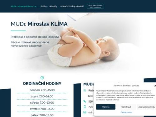 Pediatrie - MUDr. Miroslav Klíma