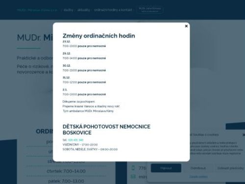 Pediatrie - MUDr. Miroslav Klíma