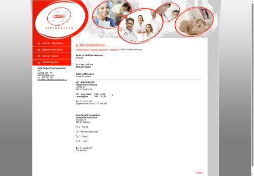 Zobrazit webové stránky Ortopedická ambulance - MUDr. Miroslav Dobiášek