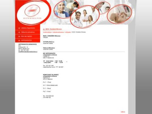 Ortopedická ambulance - MUDr. Miroslav Dobiášek