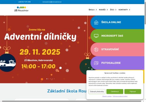 Zobrazit webové stránky Základní škola Rousínov