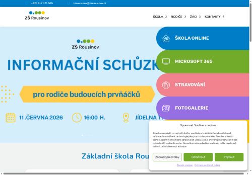 Základní škola Rousínov, okres Vyškov nabízí práci na pozici Učitel/ka na 1. stupni základní školy v obci Rousínov