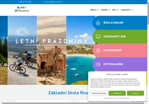 Základní škola Rousínov, okres Vyškov nabízí práci na pozici Učitel / učitelka na 1. stupni ZŠ v obci Rousínov