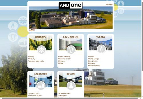 Webové stránky Andone s.r.o., Dobronín