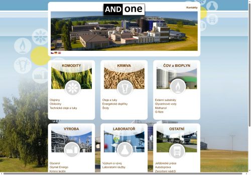 Webové stránky Andone s.r.o., Dobronín