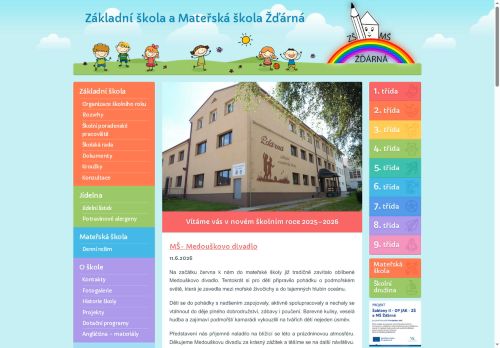 Zobrazit webové stránky Základní škola a Mateřská škola Žďárná