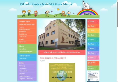 Zobrazit webové stránky Základní škola a Mateřská škola Žďárná