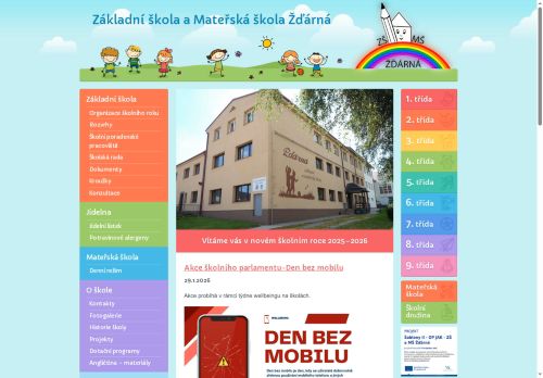 Zobrazit webové stránky Základní škola a Mateřská škola Žďárná