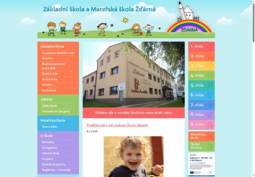 Zobrazit webové stránky Základní škola a Mateřská škola Žďárná