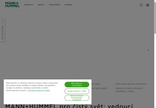 Webové stránky MANN+HUMMEL (CZ), Nová Ves