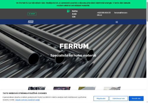 Zobrazit webové stránky Ferrum