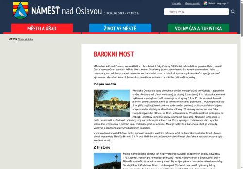 Zobrazit webové stránky Barokní kamenný most