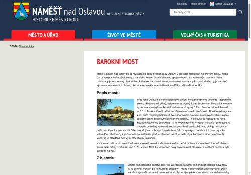 Zobrazit webové stránky Barokní kamenný most