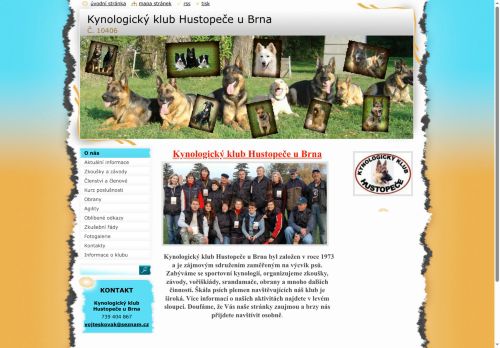 Zobrazit webové stránky Kynologický klub Hustopeče u Brna