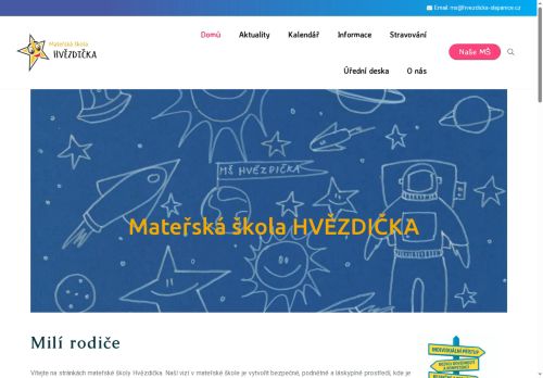 Zobrazit webové stránky Mateřská škola Hvězdička, Šlapanice