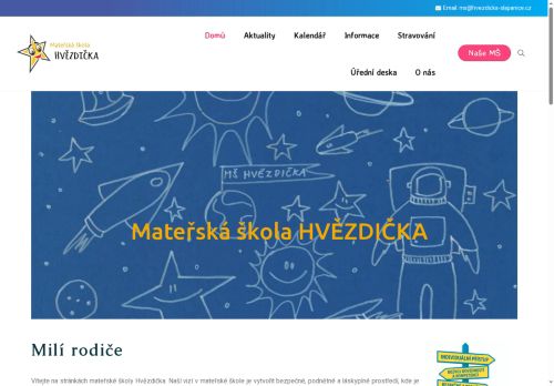 Zobrazit webové stránky Mateřská škola Hvězdička, Šlapanice