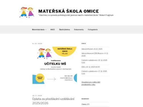 Mateřská škola Omice