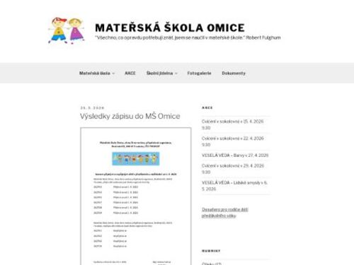 Mateřská škola Omice