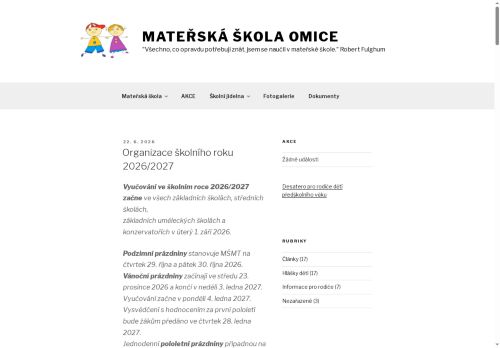 Zobrazit webové stránky Mateřská škola Omice