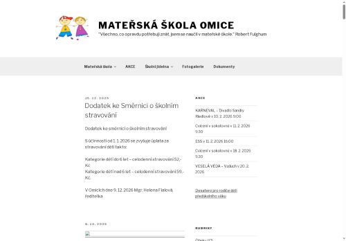 Zobrazit webové stránky Mateřská škola Omice