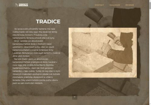 Zobrazit webové stránky Kamenosochařství Martin Růžička