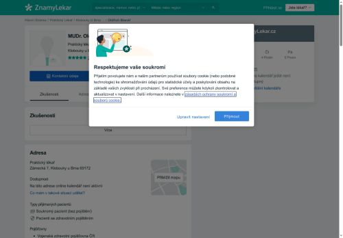 Zobrazit webové stránky Praktický lékař - MUDr. Oldřich Blanář