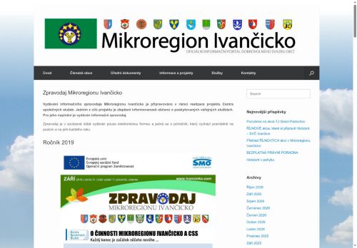 Zobrazit webové stránky Zpravodaj Mikroregionu Ivančicko