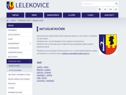Zpravodaj obce Lelekovice