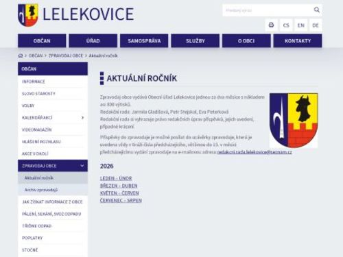 Zpravodaj obce Lelekovice