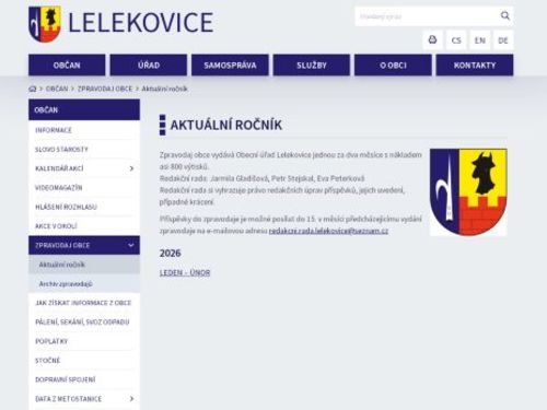 Zpravodaj obce Lelekovice