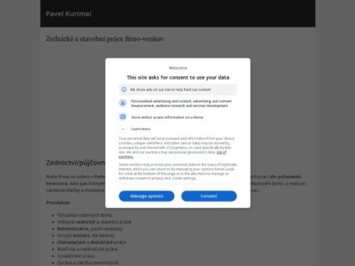 Pavel Kurimai: Zednické a stavební práce Brno-venkov