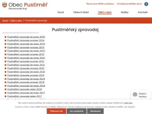 Pustiměřský zpravodaj