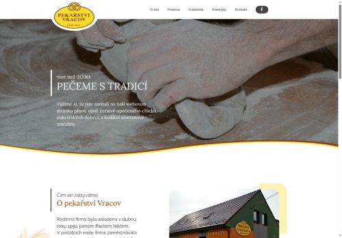 Zobrazit webové stránky Pekařství Vracov - Petr Nikl