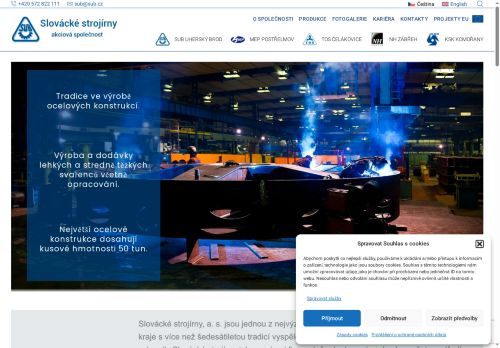 Slovácké strojírny, akciová společnost nabízí práci na pozici svářeč v ochranné atmosféře s EN v obci Uherský Brod