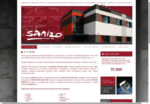 SANIZO, spol. s r.o. nabízí práci na pozici administrativní pracovník/pracovnice v obci Uherský Brod