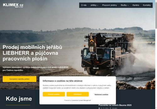 KLIMEX CZ, spol. s r.o. nabízí práci na pozici Automechanik/čka - mobilní jeřáby Liebherr v obci Mělník