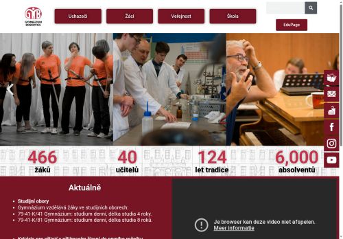 Zobrazit webové stránky Gymnázium Boskovice