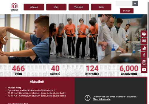 Zobrazit webové stránky Gymnázium Boskovice