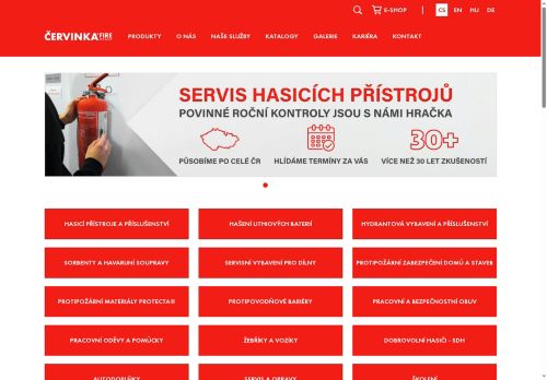 Webové stránky Červinka, s.r.o.,, Uherské Hradiště