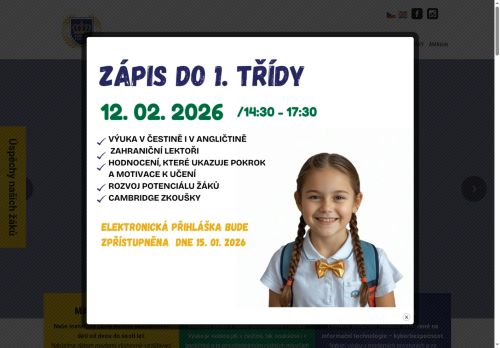 Webové stránky Academic School, Mateřská škola, základní škola a střední škola, s.r.o., Uherské Hradiště