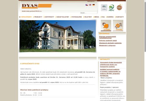 DYAS.EU, a.s. nabízí práci na pozici strojní zámečník v obci Uherský Ostroh