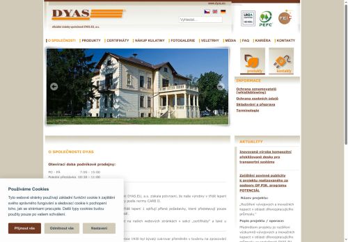 DYAS.EU, a.s. nabízí práci na pozici strojní zámečník v obci Uherský Ostroh