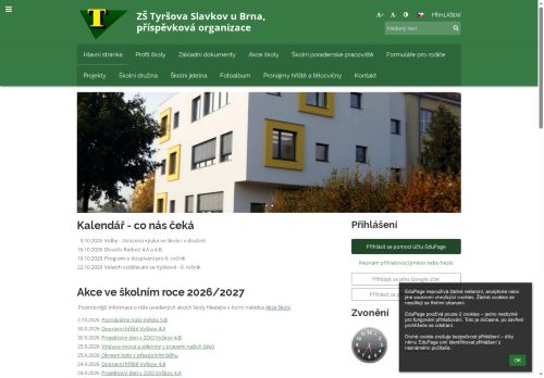 Zobrazit webové stránky Základní škola Tyršova Slavkov u Brna