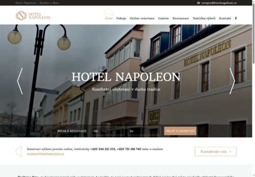 Zobrazit webové stránky Hotel Napoleon