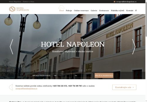 Zobrazit webové stránky Hotel Napoleon