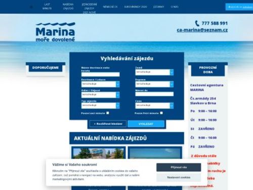 Cestovní agentura MARINA