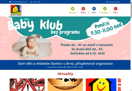 Zobrazit webové stránky DDM Slavkov u Brna