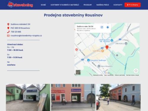Stavebniny Stupka - prodejna Rousínov