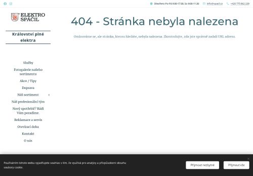 Zobrazit webové stránky Elektro Spáčil Újezd u Brna