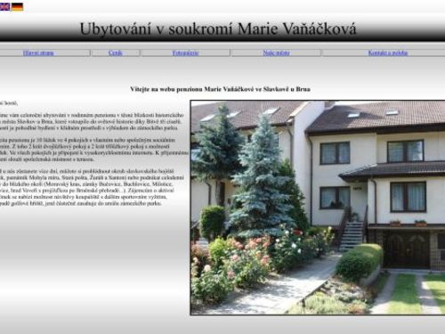 Ubytování Marie Vaňáčková